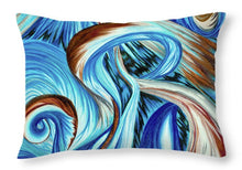Load image into Gallery viewer, Blue Energy Burst - Throw Pillow