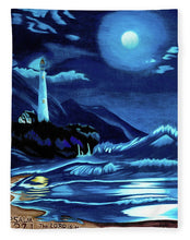 Load image into Gallery viewer, Lighthouse Moonlit Sky - Blanket