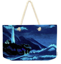 Load image into Gallery viewer, Lighthouse Moonlit Sky - Weekender Tote Bag