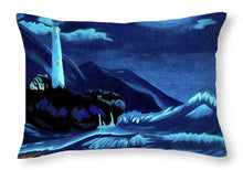 Load image into Gallery viewer, Lighthouse Moonlit Sky - Throw Pillow