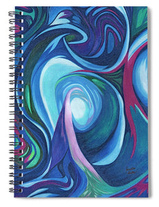 Abstract Energy  - Spiral Notebook