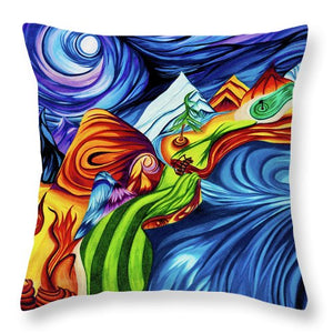 Abstract Golf Hole - Throw Pillow