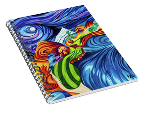 Abstract Golf Hole - Spiral Notebook