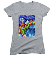 Load image into Gallery viewer, Abstract Golf Hole - Women's V-Neck
