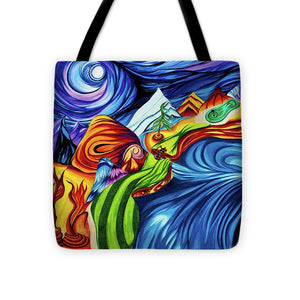 Abstract Golf Hole - Tote Bag
