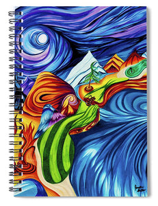 Abstract Golf Hole - Spiral Notebook