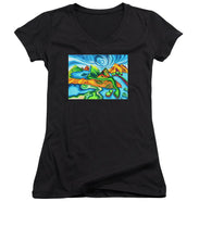 Load image into Gallery viewer, Abstract Golf Holes - Women's V-Neck

