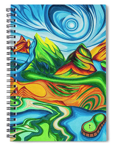 Abstract Golf Holes - Spiral Notebook