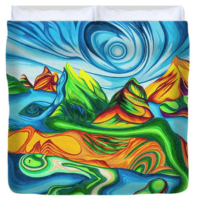 Abstract Golf Holes - Duvet Cover