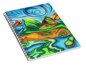 Abstract Golf Holes - Spiral Notebook