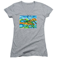 Load image into Gallery viewer, Abstract Golf Holes - Women's V-Neck
