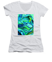Load image into Gallery viewer, Abstract Green Personality - Women's V-Neck

