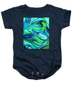 Abstract Green Personality - Baby Onesie