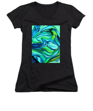 Load image into Gallery viewer, Abstract Green Personality - Women's V-Neck
