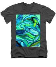 Load image into Gallery viewer, Abstract Green Personality - Men's V-Neck T-Shirt
