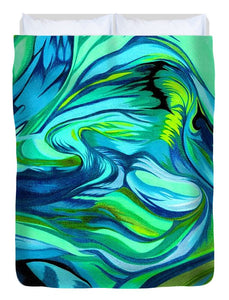 Abstract Green Personality - Duvet Cover