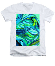 Load image into Gallery viewer, Abstract Green Personality - Men's V-Neck T-Shirt
