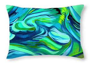 Abstract Green Personality - Throw Pillow