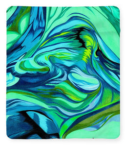 Abstract Green Personality - Blanket