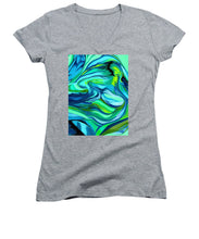 Load image into Gallery viewer, Abstract Green Personality - Women's V-Neck
