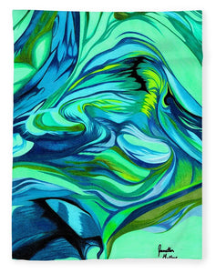 Abstract Green Personality - Blanket