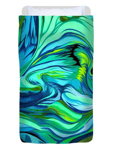 Abstract Green Personality - Duvet Cover