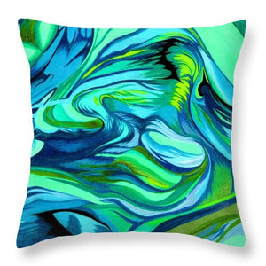 Abstract Green Personality - Throw Pillow