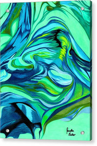 Abstract Green Personality - Acrylic Print