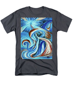 Blue Energy Burst - Men's T-Shirt  (Regular Fit)