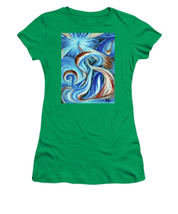 Blue Energy Burst - Women's T-Shirt