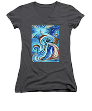 Load image into Gallery viewer, Blue Energy Burst - Women's V-Neck
