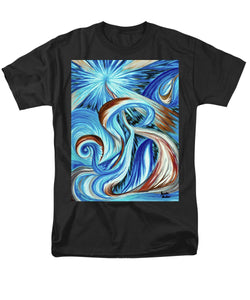 Blue Energy Burst - Men's T-Shirt  (Regular Fit)