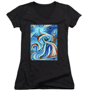 Load image into Gallery viewer, Blue Energy Burst - Women's V-Neck
