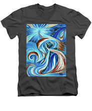 Load image into Gallery viewer, Blue Energy Burst - Men's V-Neck T-Shirt
