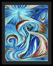 Load image into Gallery viewer, Blue Energy Burst - Framed Print
