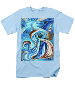 Blue Energy Burst - Men's T-Shirt  (Regular Fit)