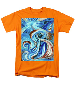 Blue Energy Burst - Men's T-Shirt  (Regular Fit)