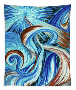 Blue Energy Burst - Tapestry