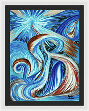 Load image into Gallery viewer, Blue Energy Burst - Framed Print
