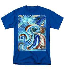 Blue Energy Burst - Men's T-Shirt  (Regular Fit)