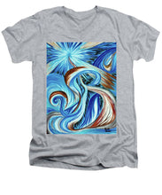 Load image into Gallery viewer, Blue Energy Burst - Men's V-Neck T-Shirt
