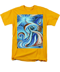 Blue Energy Burst - Men's T-Shirt  (Regular Fit)