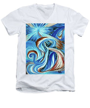 Load image into Gallery viewer, Blue Energy Burst - Men's V-Neck T-Shirt
