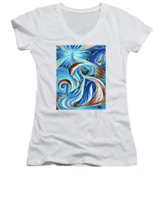 Load image into Gallery viewer, Blue Energy Burst - Women's V-Neck
