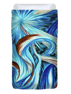 Blue Energy Burst - Duvet Cover