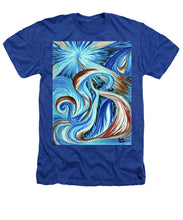 Load image into Gallery viewer, Blue Energy Burst - Heathers T-Shirt
