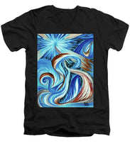 Load image into Gallery viewer, Blue Energy Burst - Men's V-Neck T-Shirt

