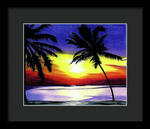 Florida Sunset - Framed Print