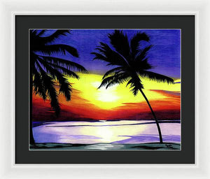 Florida Sunset - Framed Print