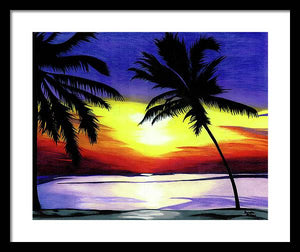 Florida Sunset - Framed Print